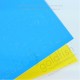Blue cover - Yellow inner sheet